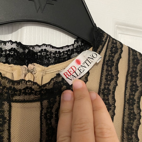 RED Valentino lace and tulle cocktail dress - Picture 6 of 8
